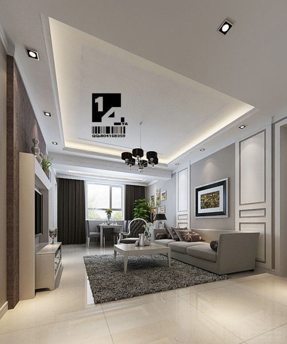 modern Chinese interior design living room