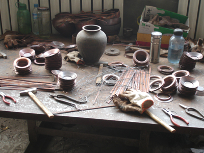 cloisonne workshop rim fitting station