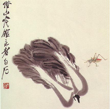 Qi Bai Shi painting cabbage