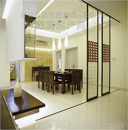 Chinese screen modern interior 1