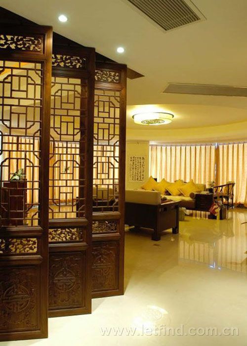 Chinese screen modern interior 3