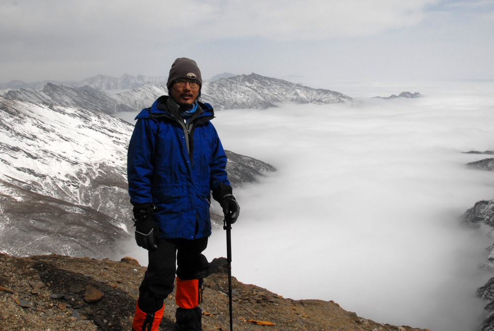 Xuepeng Liu on the mountains