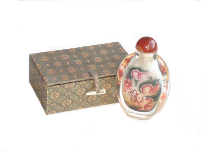 Dragon clouds inside painting snuff bottle