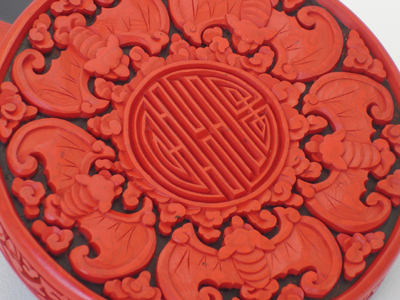 authentic hand carved Chinese cinnabar lacquer trinket box five bats prosperity 3 authentic hand carved Chinese cinnabar lacquer trinket box five bats prosperity 3