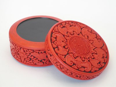 authentic hand carved Chinese cinnabar lacquer trinket box five bats prosperity 7 authentic hand carved Chinese cinnabar lacquer trinket box five bats prosperity 7