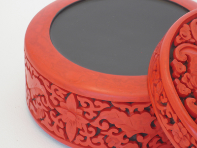 authentic hand carved Chinese cinnabar lacquer trinket box five bats prosperity 8 authentic hand carved Chinese cinnabar lacquer trinket box five bats prosperity 8